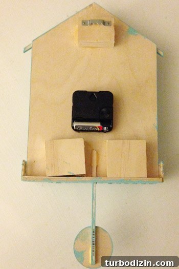 How to Build a Working Clock: Step-by-Step Guide for Beginners 15 Back of clock with mounting hardware