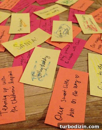 DIY Gratitude Jar: Simple Family Project to Share Thanks 5 Thanksgiving Thanks Jar gratitude notes spread written by adults and children