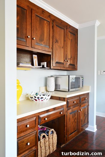 Microwave removed