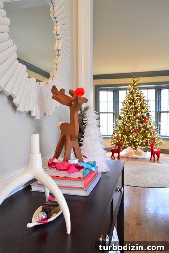 Festive Holiday Decorating Ideas for a Cozy Home 8 Letterpress love blocks with ribbon