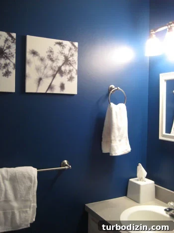 stunning-navy-blue-bathroom-makeover stunning-navy-blue-bathroom-makeover
