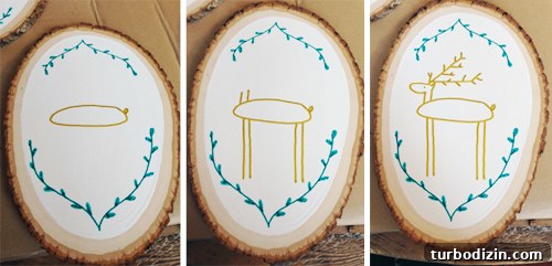 Holiday Makeover at the Children's Hospital: Transforming Care Spaces 16 Step By Step For Drawing Reindeer With Paint Pen On Wood Cut Slice
