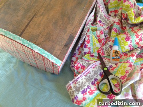 Paint a Chevron Pattern on Wood: Step-by-Step Guide for Perfect Results 7 Fleece strips on rocker