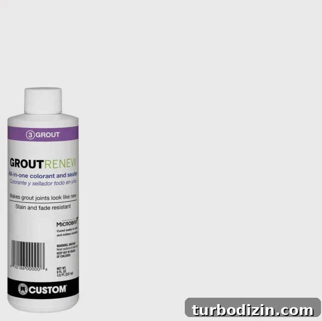 How We Restored Stained Grout to Bright White Again 7 GroutRenew Paint In Artic White