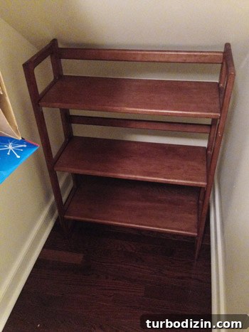 Organize Your Craft Closet: Smart Storage Tips and Layout Ideas 9 Folding shelf in alcove
