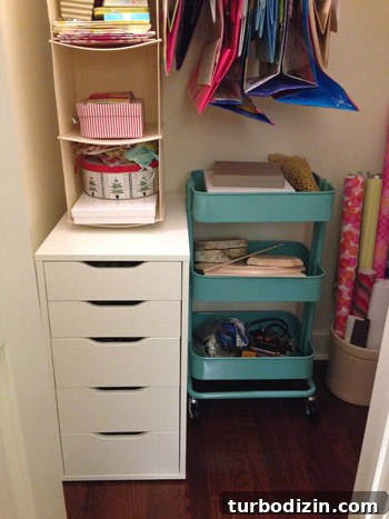 Organize Your Craft Closet: Smart Storage Tips and Layout Ideas 10 White five-drawer cabinet