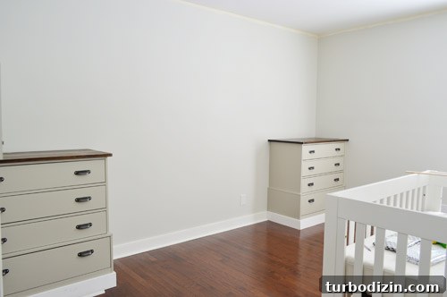 Boys Nursery With Two Ikea Fjell Dressers In Corner