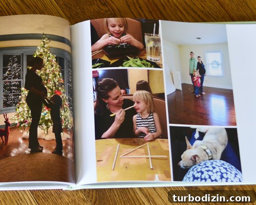 Sample Page of 2013 Family Yearbook Photobook with MyPublisher