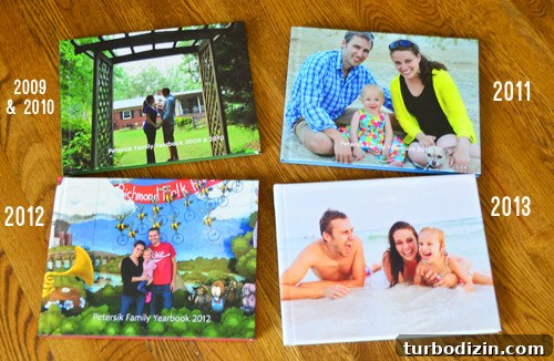 Four Years of Family Photo Yearbooks