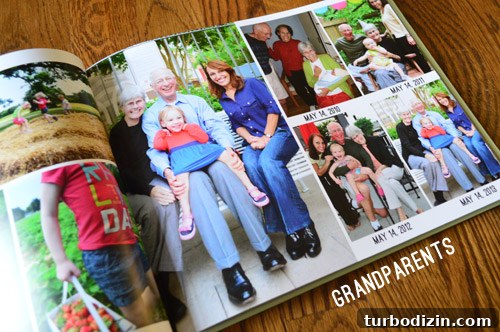 Sample Page of 2013 Family Yearbook Photobook with MyPublisher