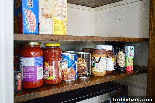 How to Add Extra Pantry Shelves and Install a Microwave 12 Pantry mid-project