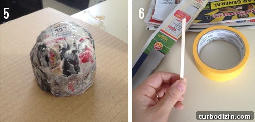 DIY Paper Mache Narwhal Bust: Step-by-Step Guide for Beginners 7 Forming head with newspaper