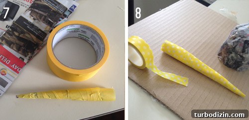DIY Paper Mache Narwhal Bust: Step-by-Step Guide for Beginners 8 Finished tusk