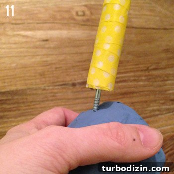 DIY Paper Mache Narwhal Bust: Step-by-Step Guide for Beginners 10 Attaching the tusk