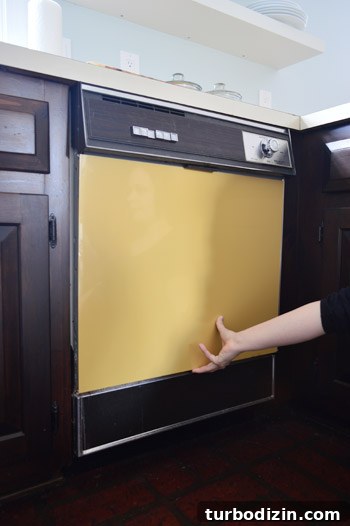 Change Your Dishwasher’s Color: Step-by-Step Guide 7 Mustard panel