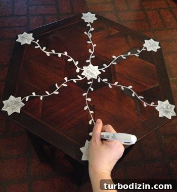 How to Paint a Faux Inlay Pattern for Realistic Wood Accents 18 img 63724 18