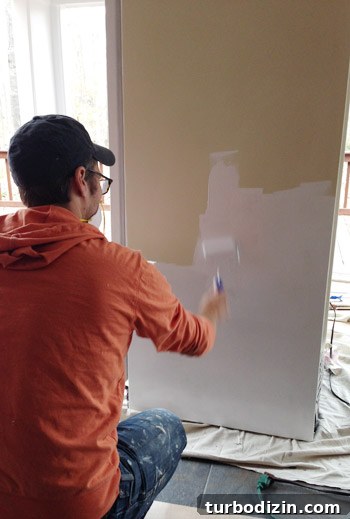 How to Paint a Refrigerator with Appliance Paint: Step-by-Step Guide 14 rolling refrigerator with appliance epoxy