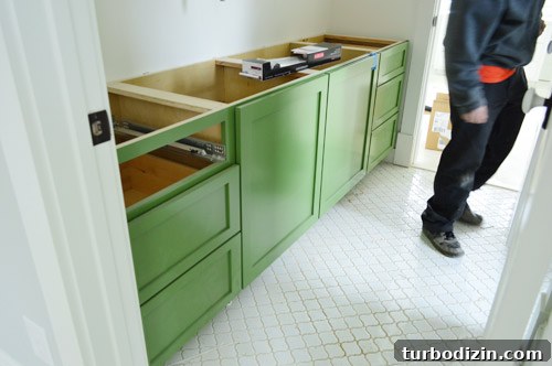 Showhouse Guide: Choosing Paint, Light Fixtures, Doorknobs & Vanities 11 Jack and Jill bathroom vanity