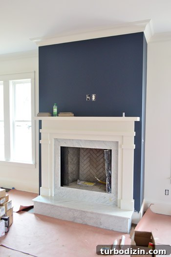 Showhouse Guide: Choosing Paint, Light Fixtures, Doorknobs & Vanities 8 Fireplace close up