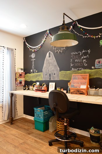 House Crashing: Joyful and Carefree Party Crashers 15 Large Chalkboard Wall With Desk In Front