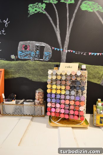House Crashing: Joyful and Carefree Party Crashers 17 Tabletop Paint Display On Desk Made Out Of Old Door