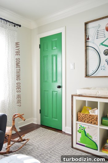 Bright Green Nursery Closet Door: Simple Painting Guide 6 img 64178 5