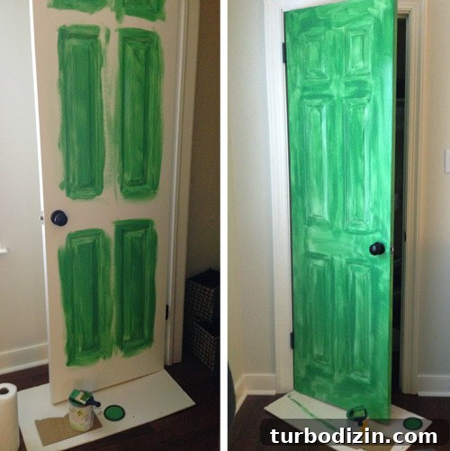 Bright Green Nursery Closet Door: Simple Painting Guide 8 img 64178 7