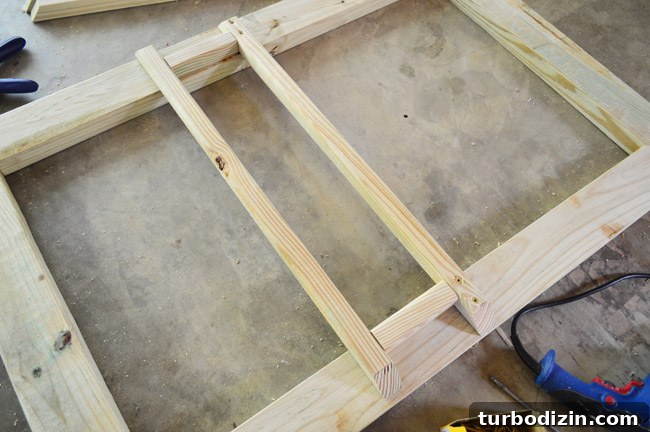 2x2 Balusters Added To Deck Gate Frame Using Scrap Wood Spacer