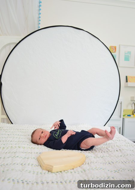 Weekly Baby Photo Project Ideas to Capture Your Baby’s Growth 6 Teddy on daybed