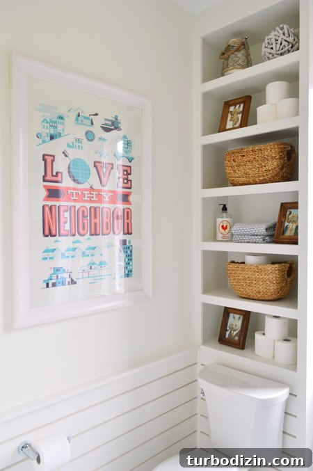 How to Play House: Fun Family Role-Playing Games and Ideas 13 Bathroom shelving