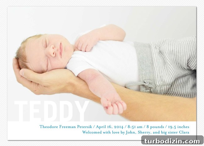 Newborn Photography: A Simple Guide to Shooting Your Baby at Home 2 Birth Announcement From Tiny Prints With Infant Boy Resting On Dads Arm