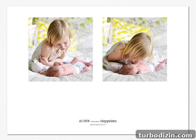 Newborn Photography: A Simple Guide to Shooting Your Baby at Home 14 Back Of Newborn Birth Announcement Card With Big Sister