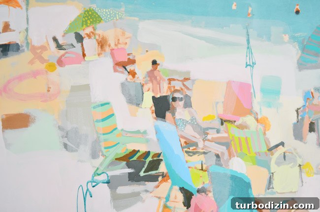 Buying a Teil Duncan Painting for Our Anniversary Gift 5 Children admiring art