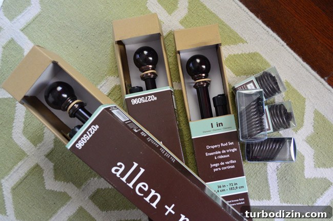 Curtain rod and rings