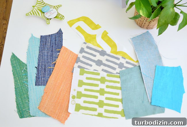 Fabric swatches for office