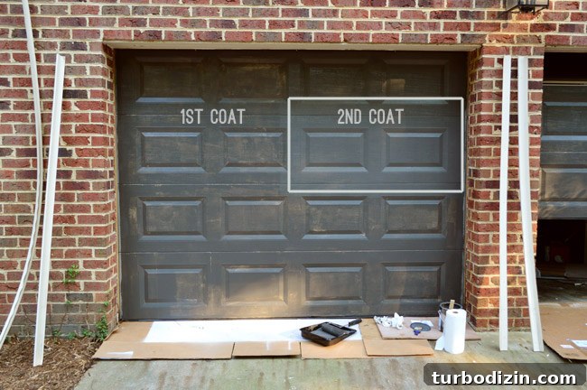 How We Painted Our Garage Doors Urbane Bronze (Step-by-Step) 10 img 65236 10