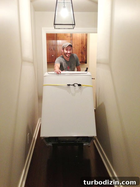 Washer in bedroom