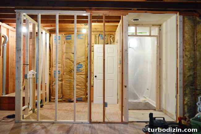 How to Hang Drywall Solo: A Step-by-Step Guide for DIYers 18 before photo from same angle before drywall was installed