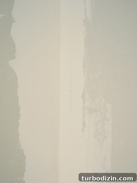 Drywall Taping, Mudding, and Sanding: Step-by-Step Guide 28 rough edges of drywall mud dried on wall