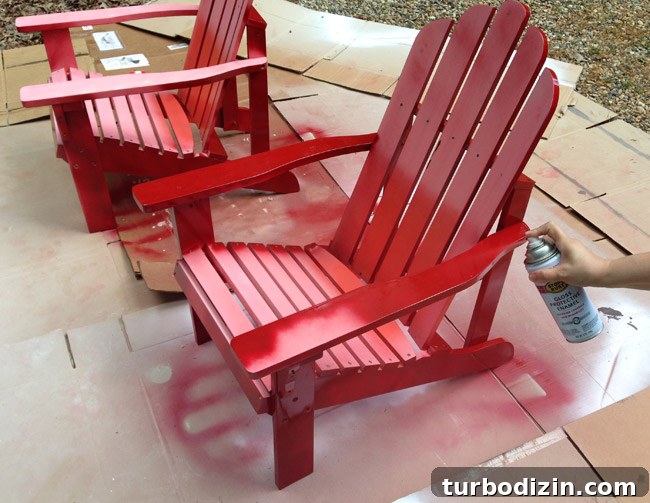 When Things Didn’t Go the Way I Expected: Lessons Learned 6 Spraying red chairs