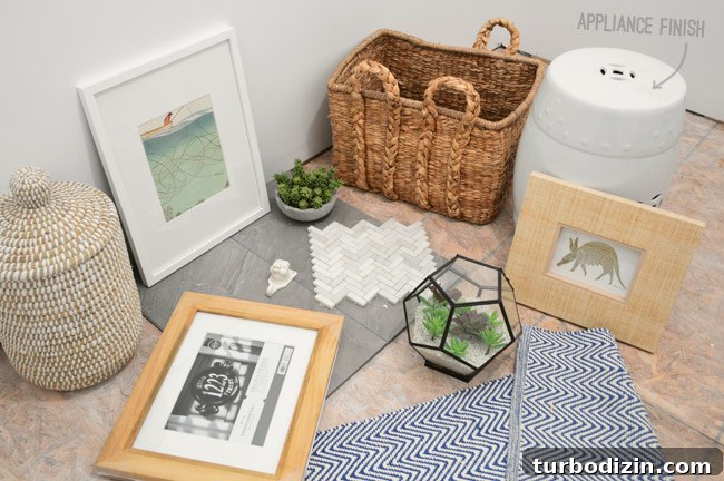In-room mood board