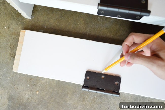 How to Hang a Door: Step-by-Step Guide for a Perfect Fit 11 Tracing Location Of Hinge On Door Jamb DIY