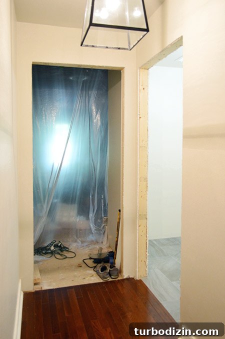How to Hang a Door: Step-by-Step Guide for a Perfect Fit 3 Framed Door Openings To Laundry Room And Bonus Room Without Doors