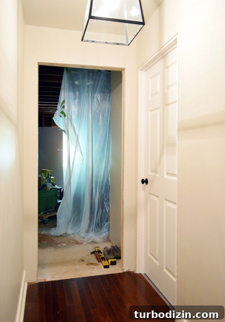 How to Hang a Door: Step-by-Step Guide for a Perfect Fit 21 Laundry Room Door Hung Using DIY Door Jamb Kit | Bonus Room Opening Still Incomplete