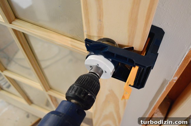 How to Hang a Door: Step-by-Step Guide for a Perfect Fit 30 Drilling Round Hole Through Door Ryobi Knob Template Kit Guide