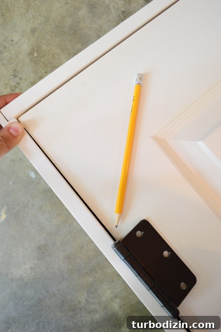 How to Hang a Door: Step-by-Step Guide for a Perfect Fit 10 Marking Hinge Locations On DIY Door Jamb