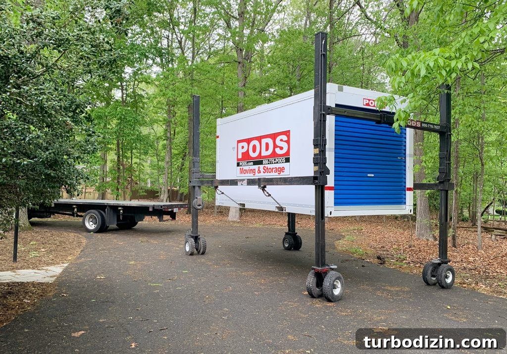 How to Refinish Hardwood Floors: Step-by-Step Guide 11 Storage PODS being delivered into driveway