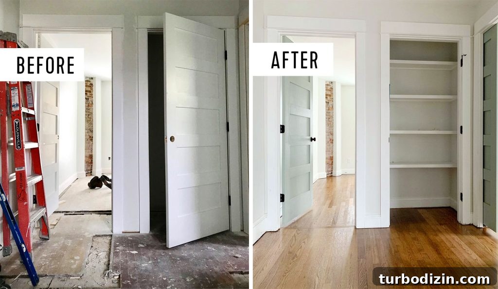 How to Refinish Hardwood Floors: Step-by-Step Guide 9 Before and after of refinished hardwood floors in upstairs duplex