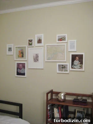 Expanded frame gallery on wall