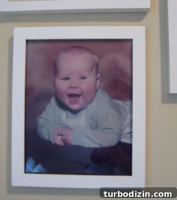 Vintage photo of husband as a child